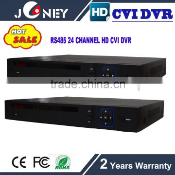 RS485 USB interface 24 channel cvi dvr 720p with 2 sata hdd