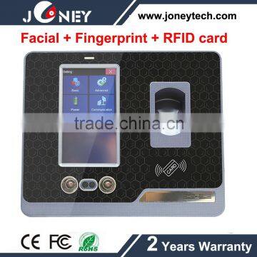 Touch screen wifi Facial time recording system
