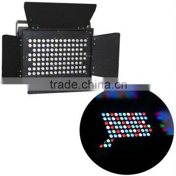 New 108 x 3w RGBW DMX Led par light with barndoor