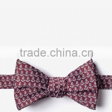 hot selling red novelty design self-tie woven polyester bow tie