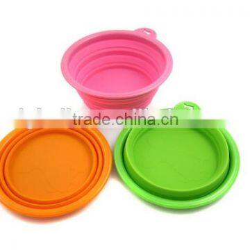 Silicone Pet Bowls, Expandable/Collapsible Pet Travel Bowl - Size1.5 Cups