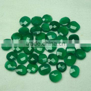 Briolette cut Irregular Shape Green Onyx Gemstone