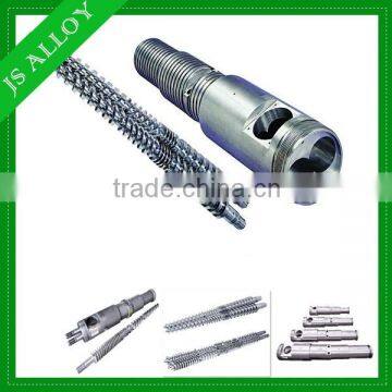 PVC extruder screw design and barrel/conical twin screw and cylinder for extrusion line