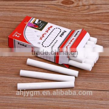 12sticks Color Box Packing White Chalk/dustless white chalk