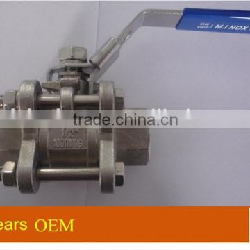 3 PCS stainless steel ball valve