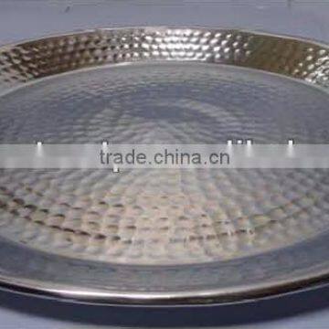 Home Decoration Table Decoration Aluminium Metal Fruit Dish Fruit Plate Fruit Tray Hammered Mirror Polish