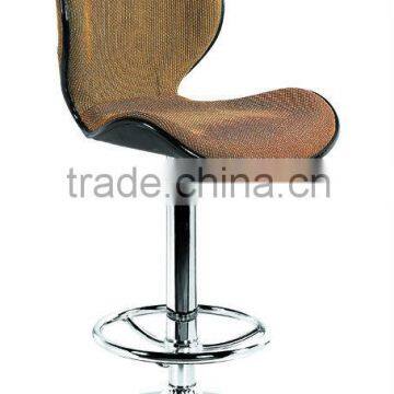 classic fabric bar chair in chrome base with footest AB-03A