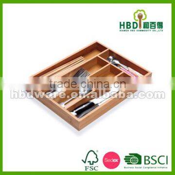 Bamboo Kitchen Cutlery Tray,bamboo Organizer,wood Cutlery Tray Wholesale photo-5