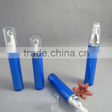 blue cosmetic bottles for moisturizing the eye