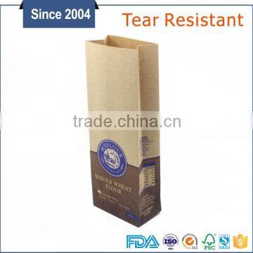 New Products For Sale Food Grade flat bottom paper bag bread kraft paper bag