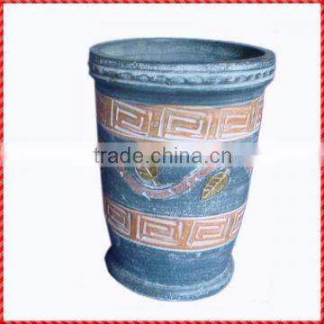 Elegant handmade terracotta garden glazed outdoor planters