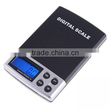 500G LCD Pocket Digital Precision Jewelry Gold Gram Balance Weight Scale