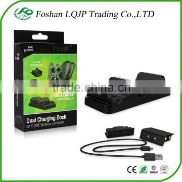 Dual Charging station Dock Controllers Charger +2 x Rechargeable Batteries For Xbox One