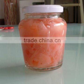 Canned pickled pink ginger