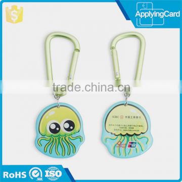 iso 7816 Special Style mini epoxy smart card with HF chip with dongguan matel keychain