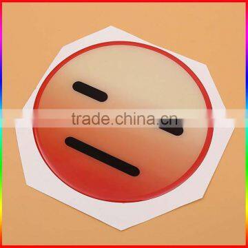 Wholesale Best Price Custom Smile Face Sticker, Adhesive Clear Dome Epoxy Resin Sticker, Cartoon Epoxy Sticker photo-2