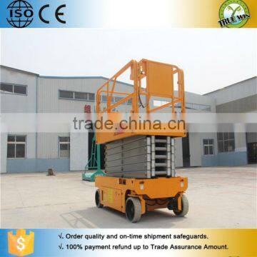 High rise window cleaning equipment self propelled scissor lift platform