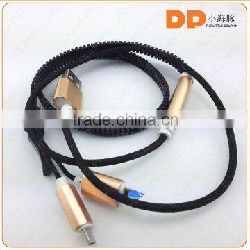 Zipper Usb Cable 2-in-1 Cable Zipper USB Data Cable World Best Selling Products photo-5