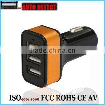 Ce Rohs Approved Black Color 24W/4.8amp Auto Detect Dual Usb Car Charger photo-4