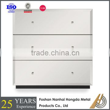 Europe style luxury mirrored chest of drawers