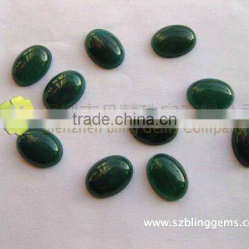 Fashion Natural gemstone green agate oval cabochon