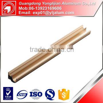 Beautiful design electrophoretic aluminium profile for wardrobe closet furniture
