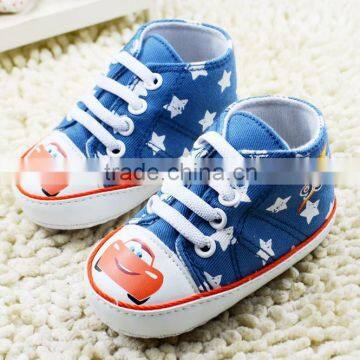 China wholesale korean style child non-slip baby canvas shoes