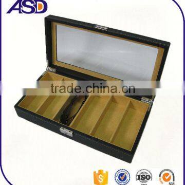 Leather Material and Sunglasses Boxes Use Custom Sunglasses Display Box