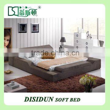 modern bedroom set furniture, super king size fabric bed DS-6038