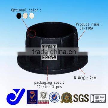 JY-110A|Plastic black end cap for OD 28mm lean pipe|Coated pipe protective cap