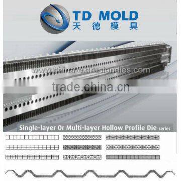 single-layer or muti-layer hollow profile extrusion mould