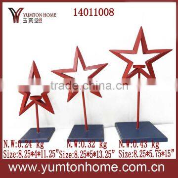 Metal texas star candle holder parts