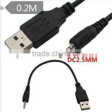2.5MM to USB Male MP3/MP4 download / charge / audio converter data line Bluetooth headset charging line