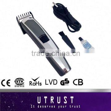 New coming Adjustable electric rechargeable men hair trimmer,bread cliiper wireless machine