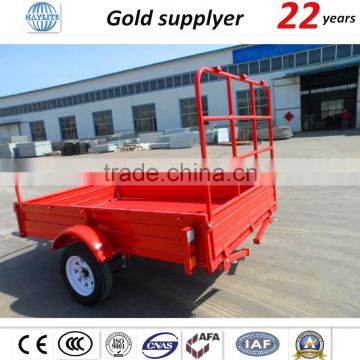 CE certificated 7*4 single axle cargo trailer