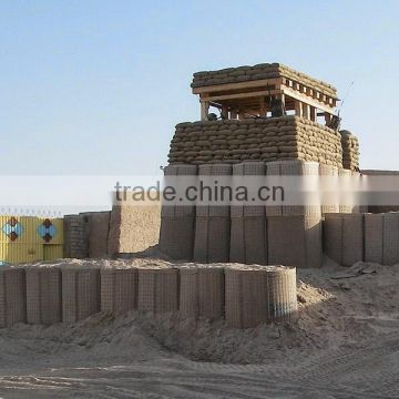 Military defence sand wall hesco bastion hot dipped galvanized wire welded sand filled hesco type barrier