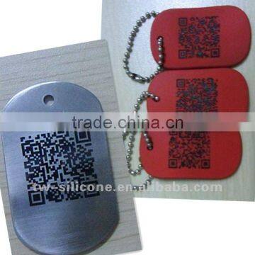 identifiable QR dog tag of promotional items