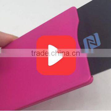 Hard Plastic RFID Blocking Holder for Credit card