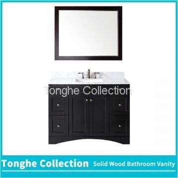 Tonghe Collection Freestanding Bathroom Vanity Cabinet Carrera Marble Top photo-3