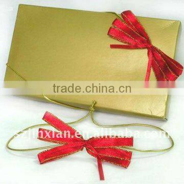 Small Red Bow With Stretch Loop For Gift Card