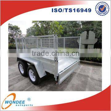 Hot Dipped Galvanized 8x5 Double Cage Box Tipping Trailer