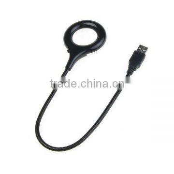 New Flexible USB 18 LED Light With Magnifier For Laptop Desktop