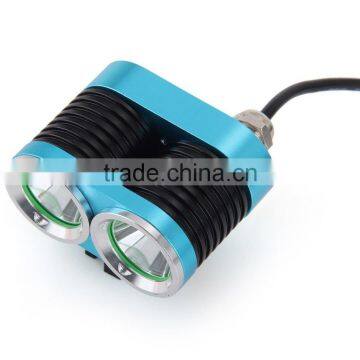 Dark Night K2C Bicycle Accessories Light 2 x XML-T6 LED Aluminum Bike Headlights Taillight Lamp - 2400LM 3 Modes 7000K photo-5