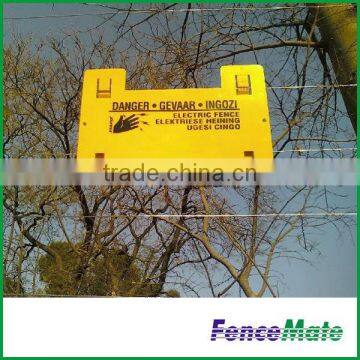 Electric Fence Plastic Warning Sign With Pre-Drilled Holes photo-4