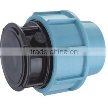 PP Compression Fittings For PE Pipe Fitting PP End Cap