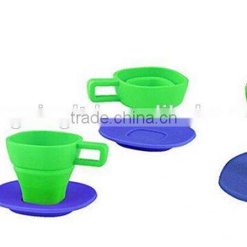 Silicone Espresso Collapsible Cup and Saucer photo-2