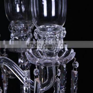 Newest Selling Unique Design Crystal Glass Wedding Candelabra for Sale photo-2