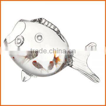 Best price clear glass fish shaped bowl