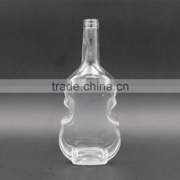 750ml Crystal Violin Shaped Liquor Bottle Rum Bottle Beverage Bottle Wholesale