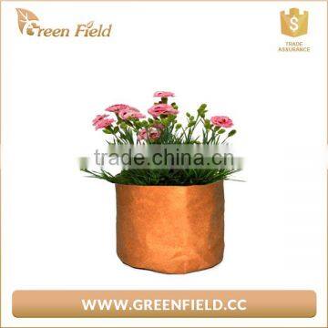 Paper plant pot bag brown kraft paper planter pot